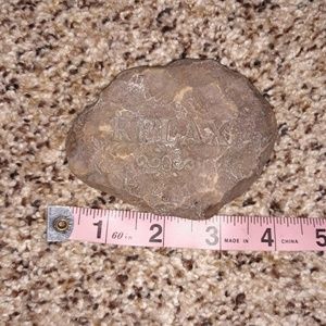 4inch mantra rock/paperweight that reads relax